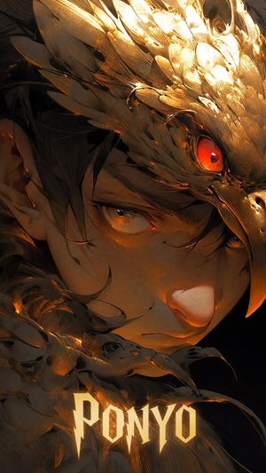 Dark Fantasy Ponyo Poster
