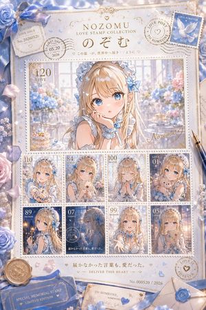 Anime Love Stamp Sheet