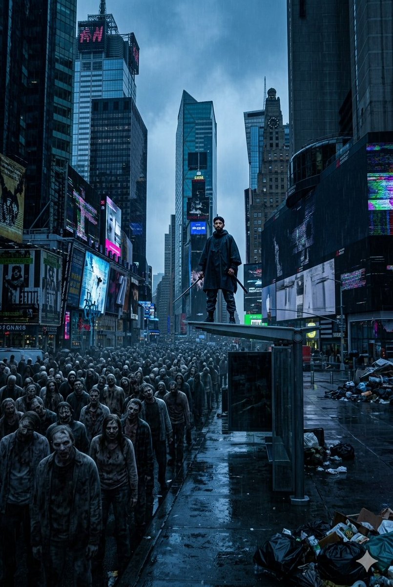Post-Apocalyptic Times Square Horde