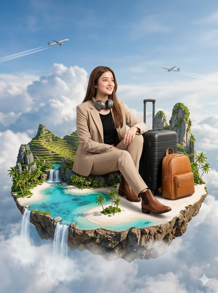 Sample output image for Floating Philippines Island Travel Portrait