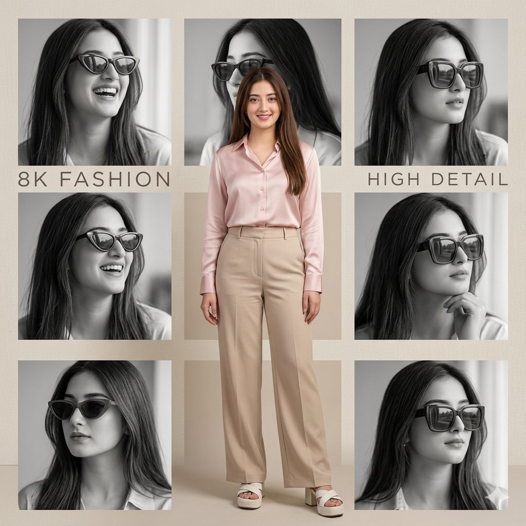 Sample output image for Pink Shirt Collage Portrait