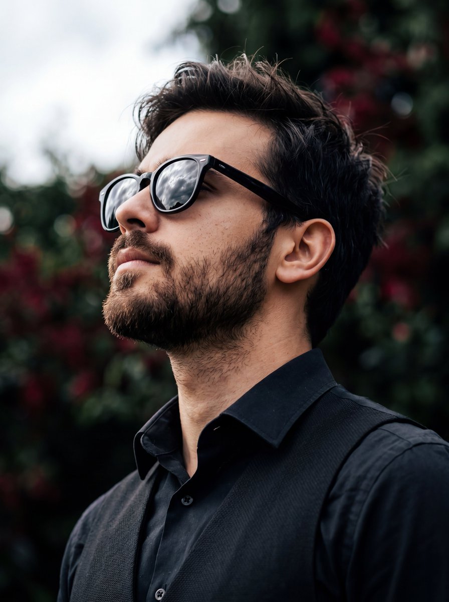 Sample output image for Side Profile Bearded Man Portrait