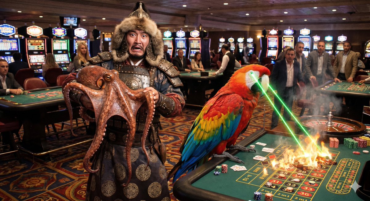 Game Asset - Surreal Casino vs Parrot Battle - Image 1