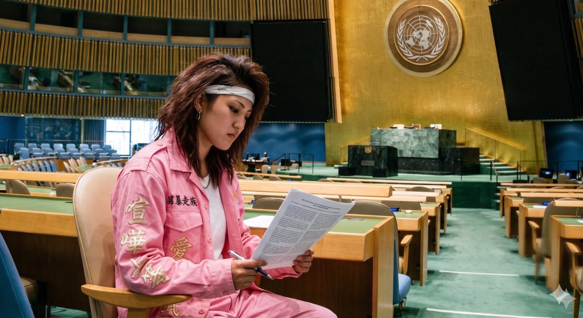 Sample output image for Female Bosozoku vs United Nations