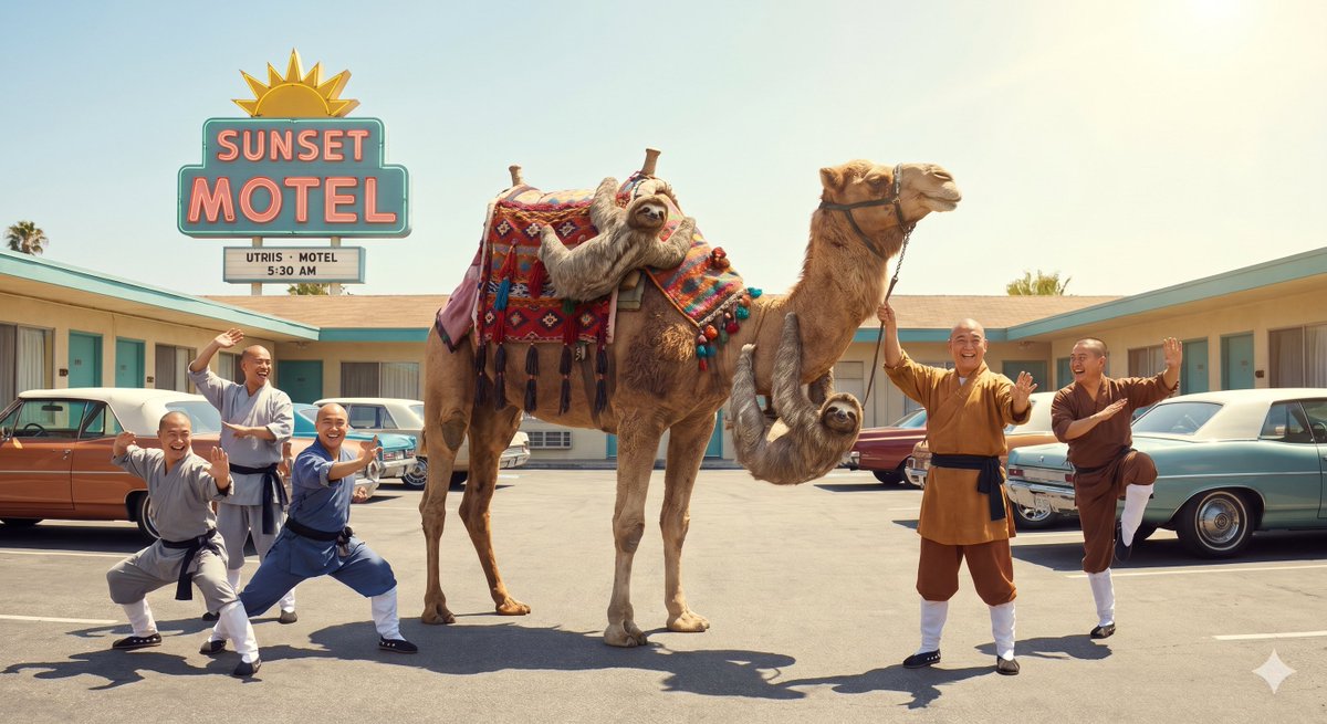 Game Asset - Surreal Camel vs Motel Scene - Image 1