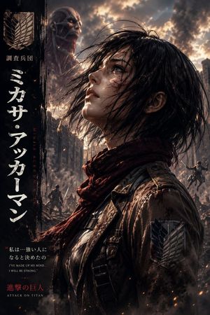 Dark Fantasy Anime Character Poster