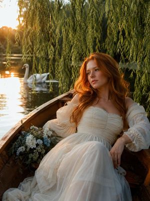 Ethereal Rowboat Pastoral Fairytale