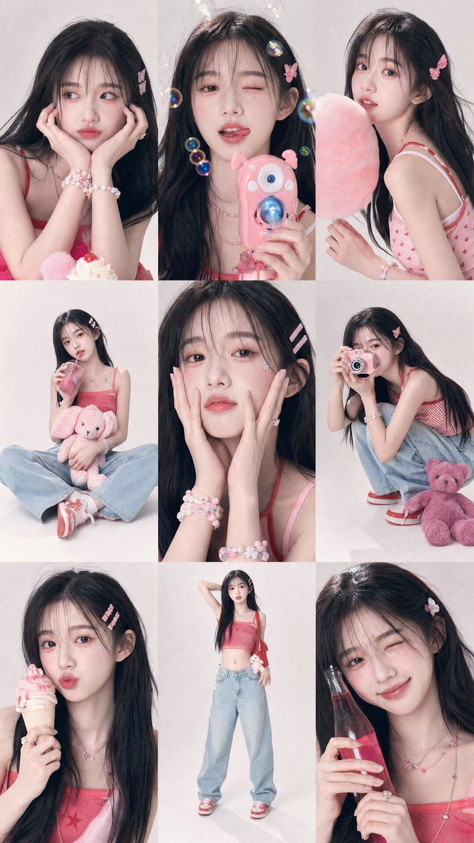 Y2K Korean Girl Collage Editorial example 3