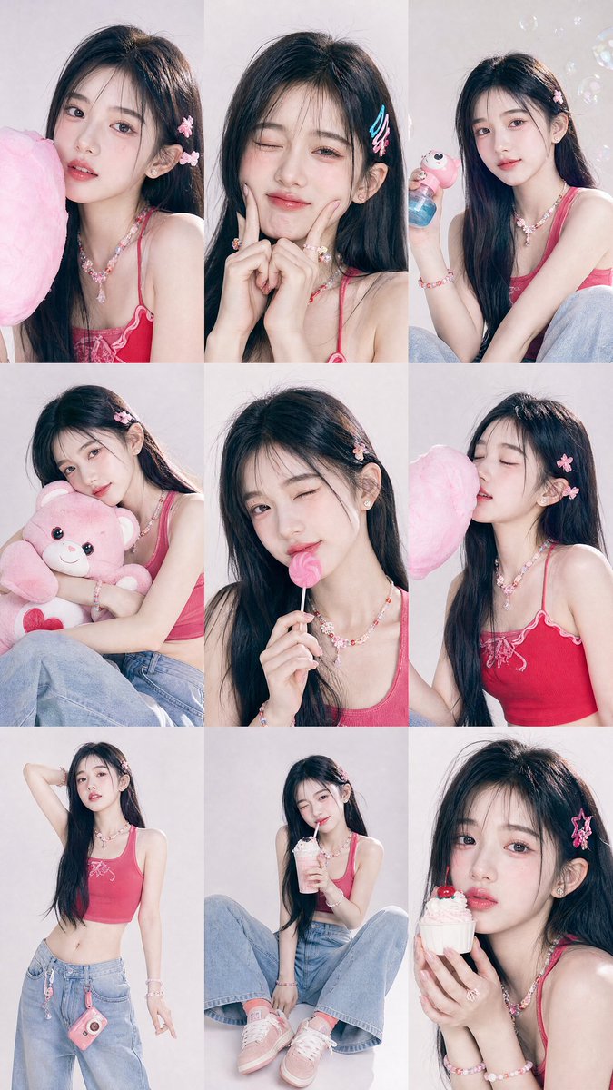 Y2K Korean Girl Collage Editorial example 2