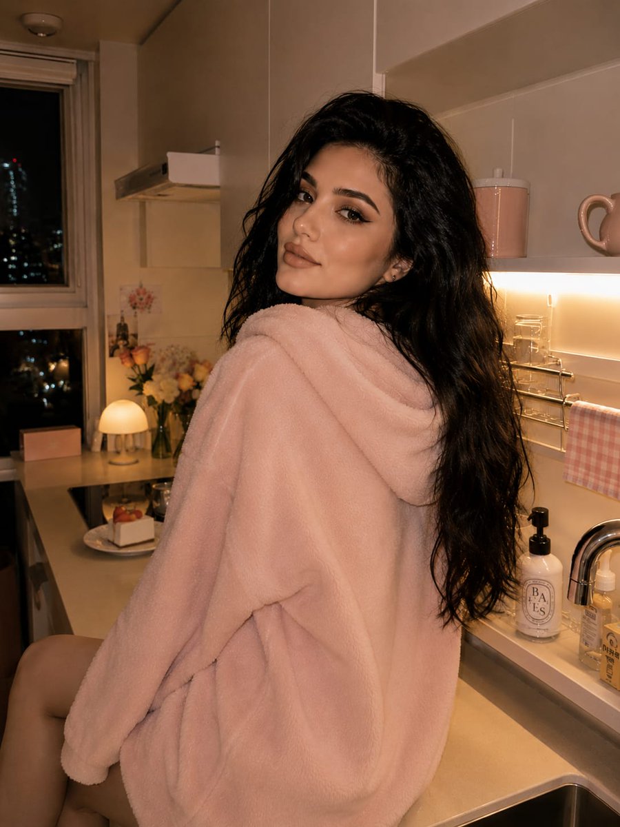 Cozy Kitchen Late Night Baking Portrait reference image 1