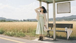 Fictional Korean Idol Summer Portrait