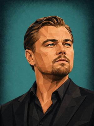 Low-Poly Geometric Celebrity Portraits