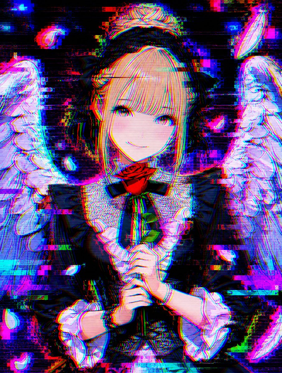 Intense Artistic Glitch Transformation example 3