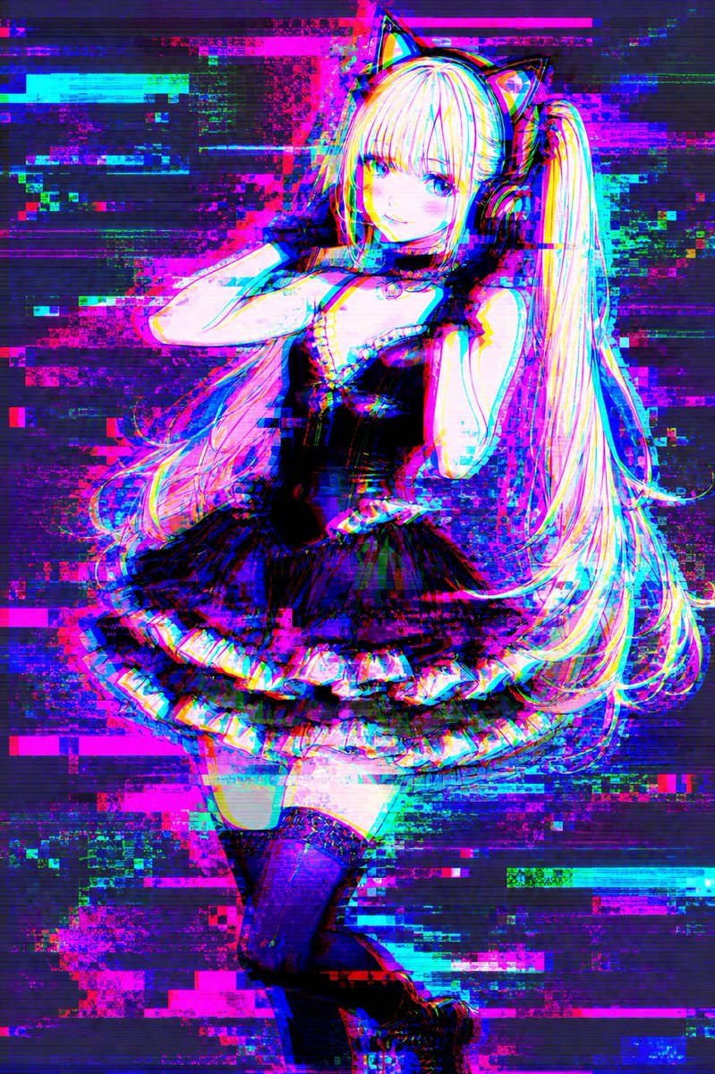 Intense Artistic Glitch Transformation example 4