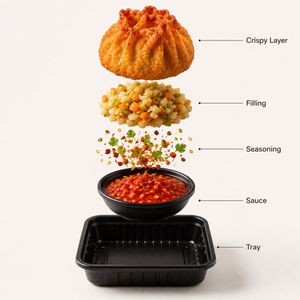 Gourmet Street Food Photography and Infographic