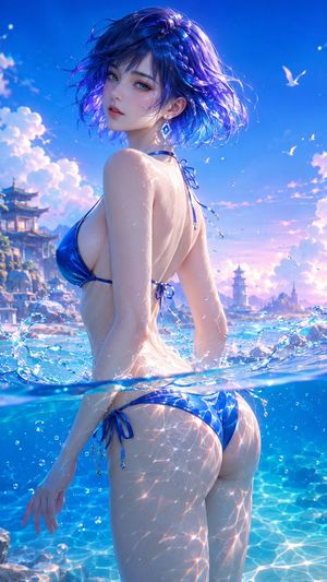 3D Anime CG Fantasy Summer Illustration