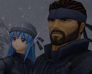 Retro Snowy Tactical Selfie