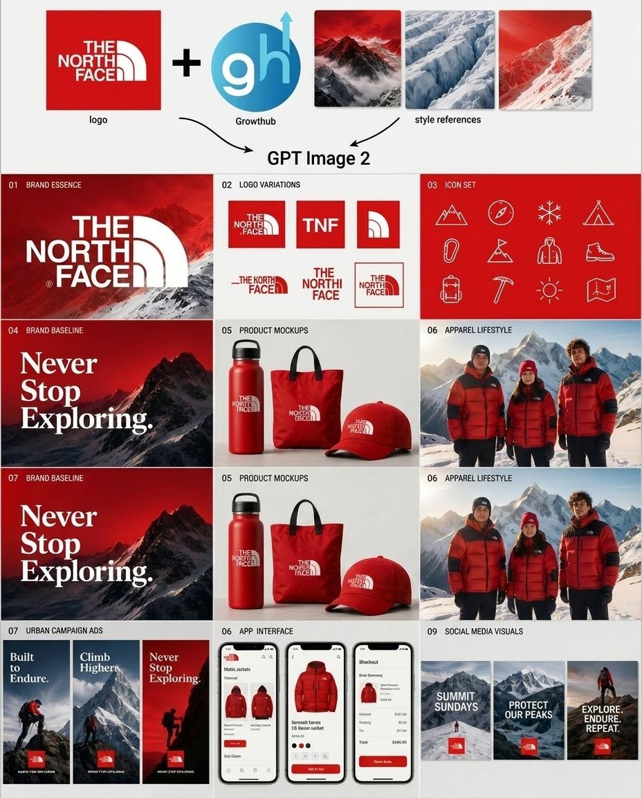 Outdoor Brand Kit Concept Board