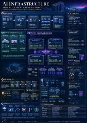 AI Infrastructure Infographic Poster