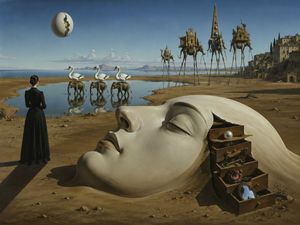 Dali-Inspired Surreal Landscape