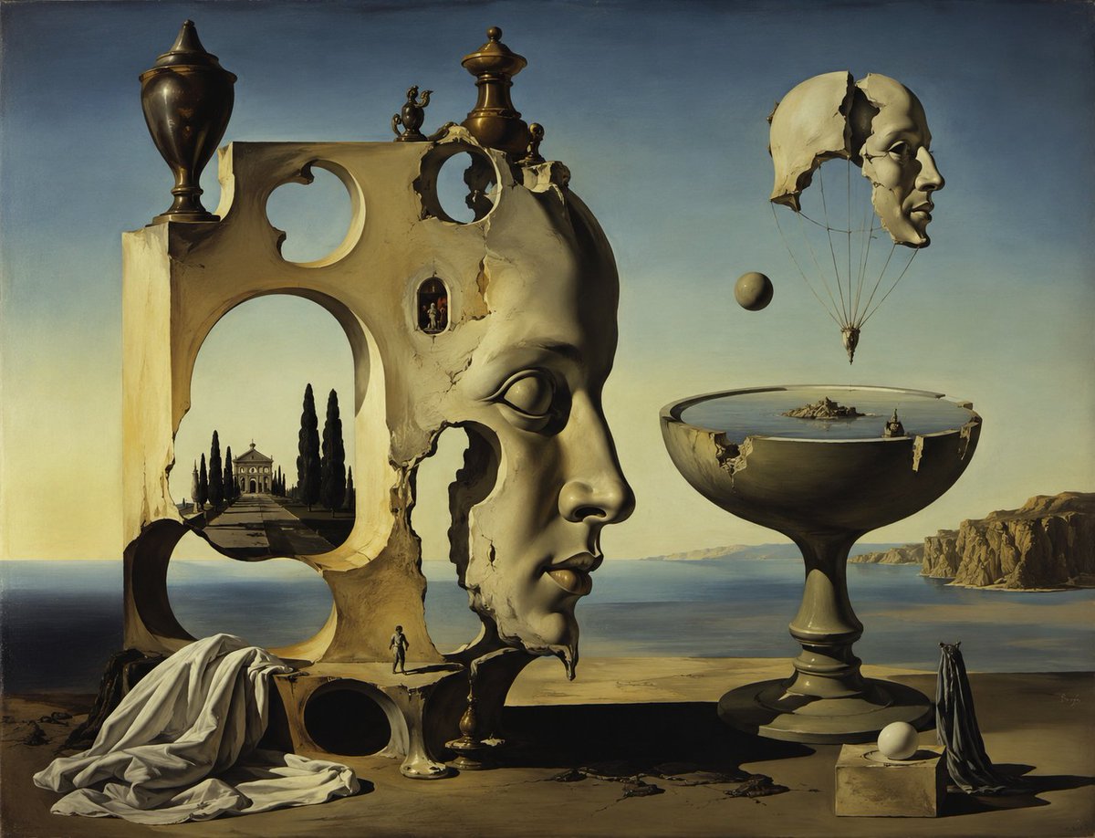 Dalí-Style Surreal Coastal Transformation