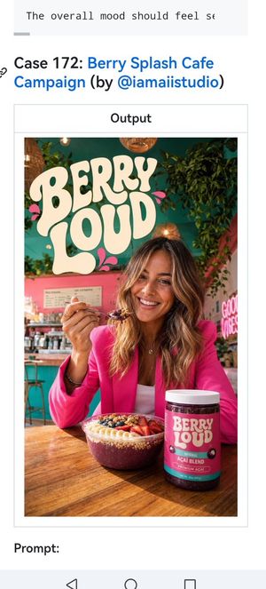 Berry Loud Cafe Campaign Screenshot