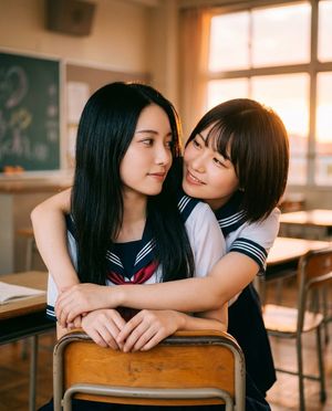 Golden Hour Classroom Hug
