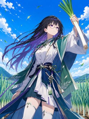 Anime Green Onion Harvest Heroine