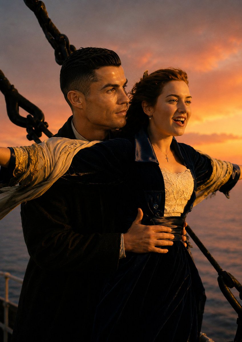 Censored Titanic Sunset Romance