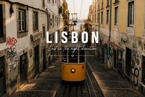 Lisbon Tram Travel Poster
