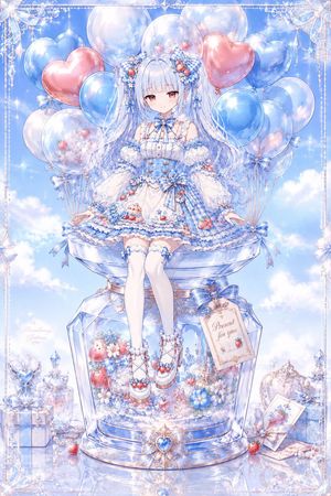 Pastel Anime Celebration Jar Visual
