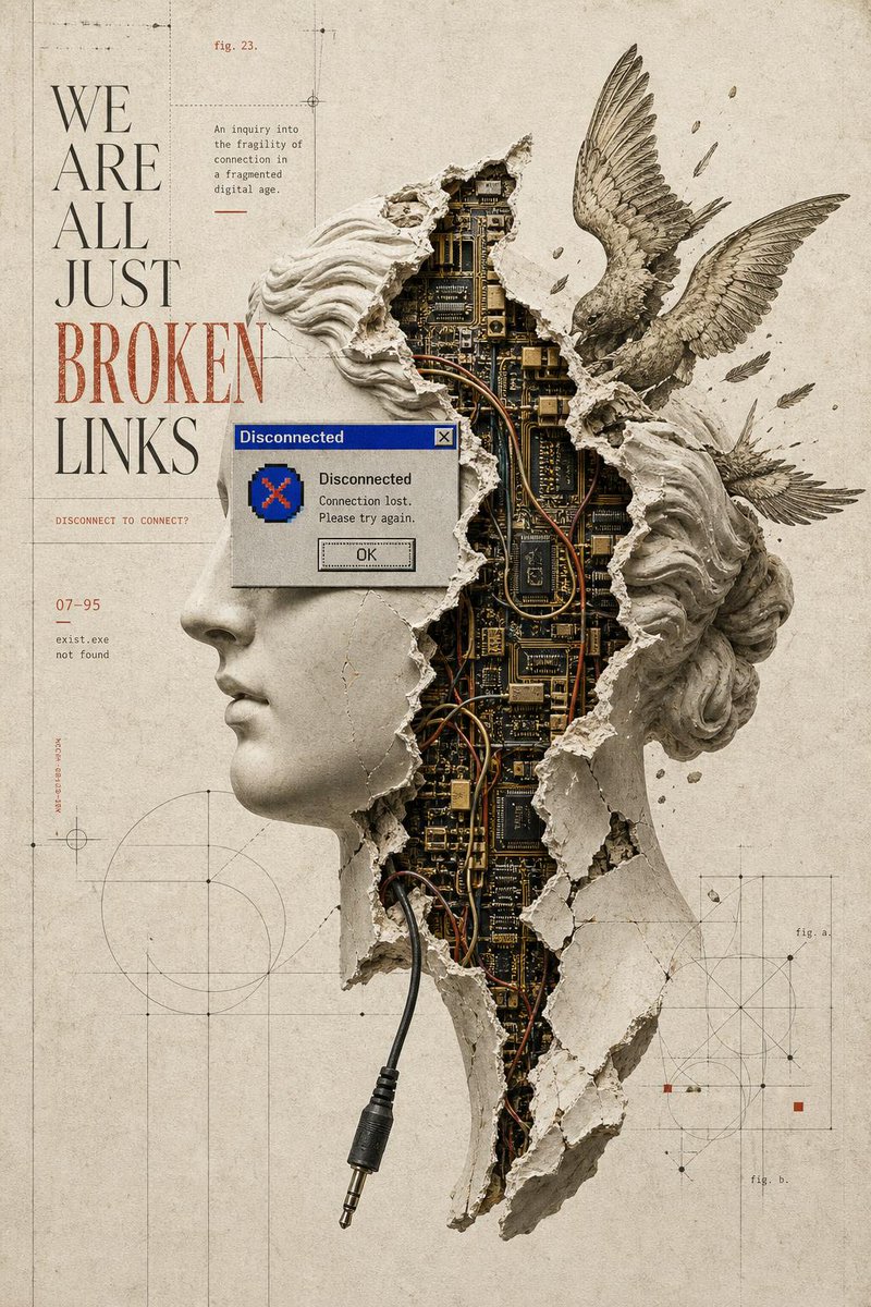 Broken Links Cybernetic Bust Poster