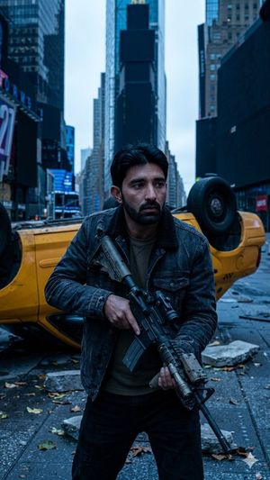 Deserted Times Square Protector