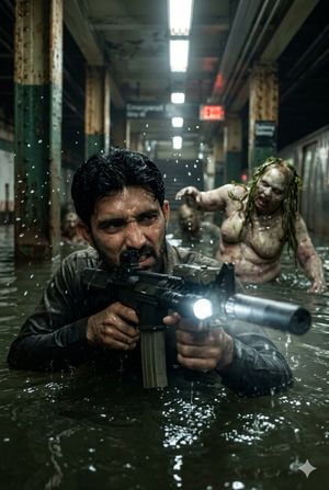 Flooded Subway Horror Chase