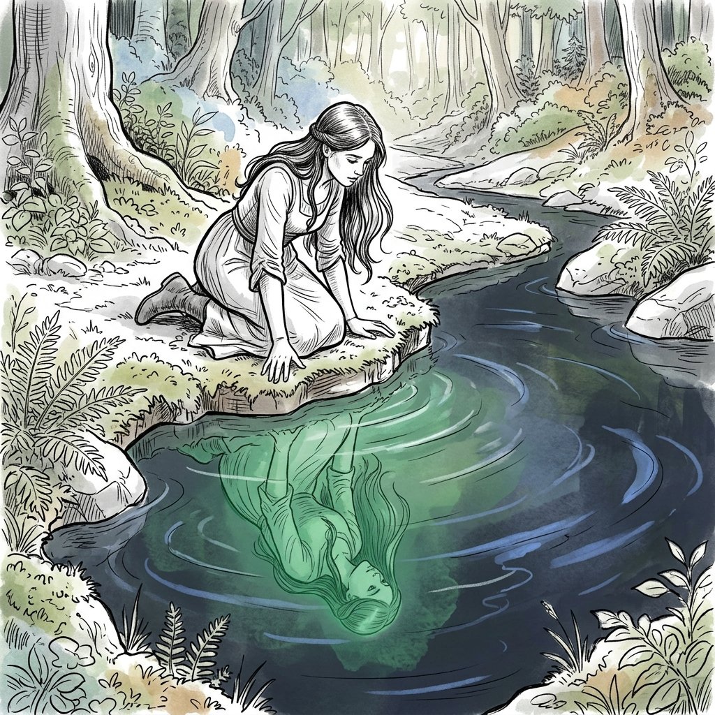 Comic / Storyboard - Isometric Zen Woman Line Art - Image 2