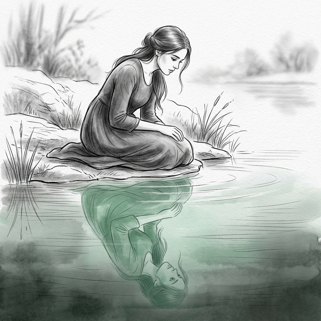Comic / Storyboard - Isometric Zen Woman Line Art - Image 3