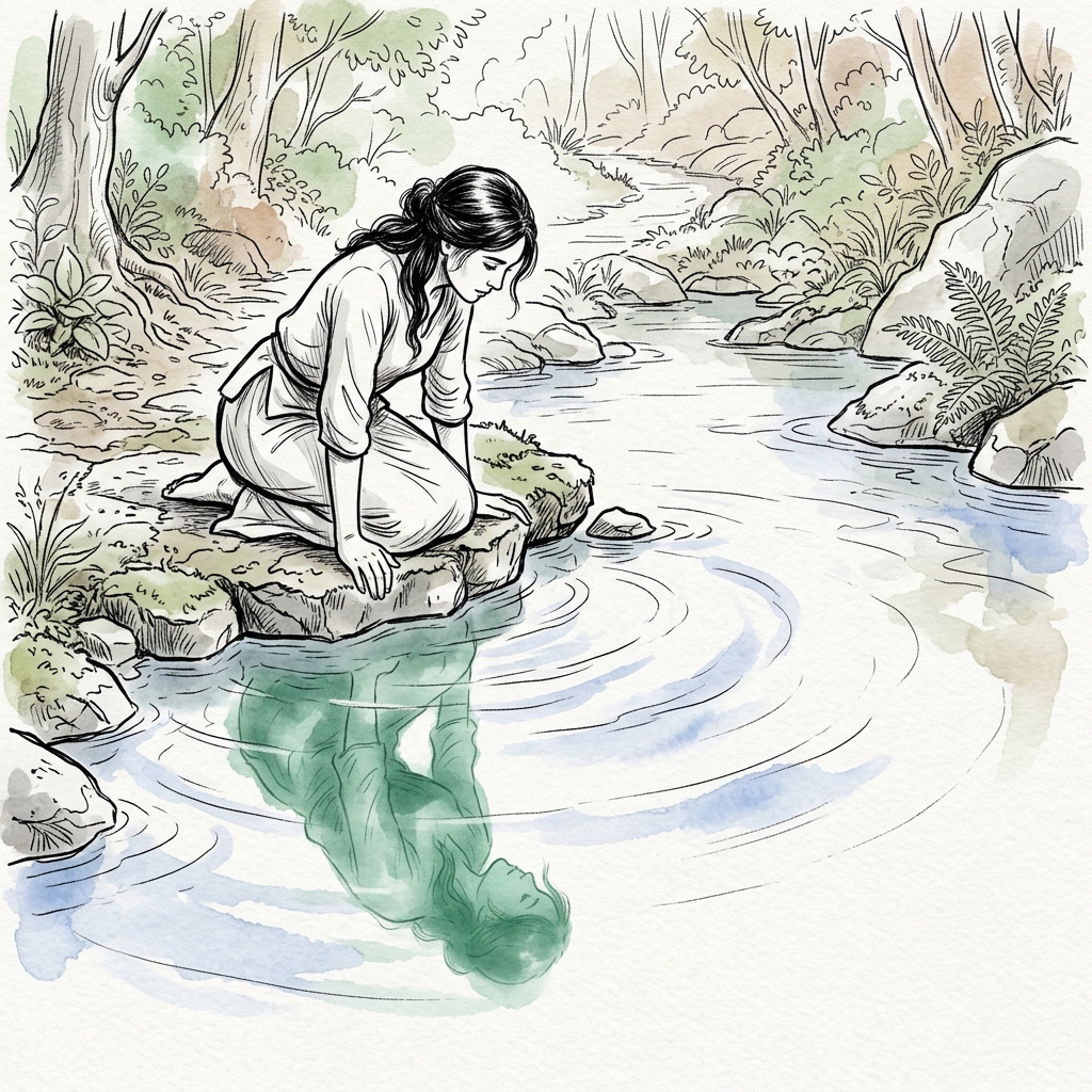 Comic / Storyboard - Isometric Zen Woman Line Art - Image 4