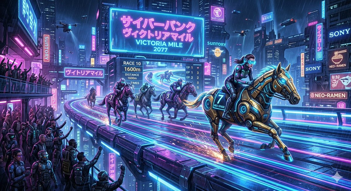 Sample output image for Cyberpunk Victoria Mile Racing