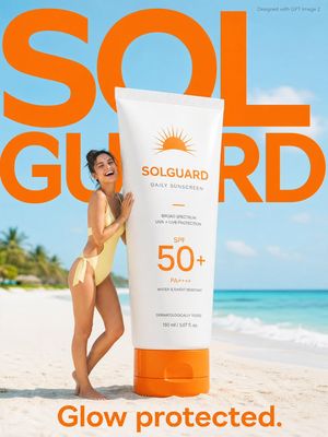Summer Skincare Advertisement Poster