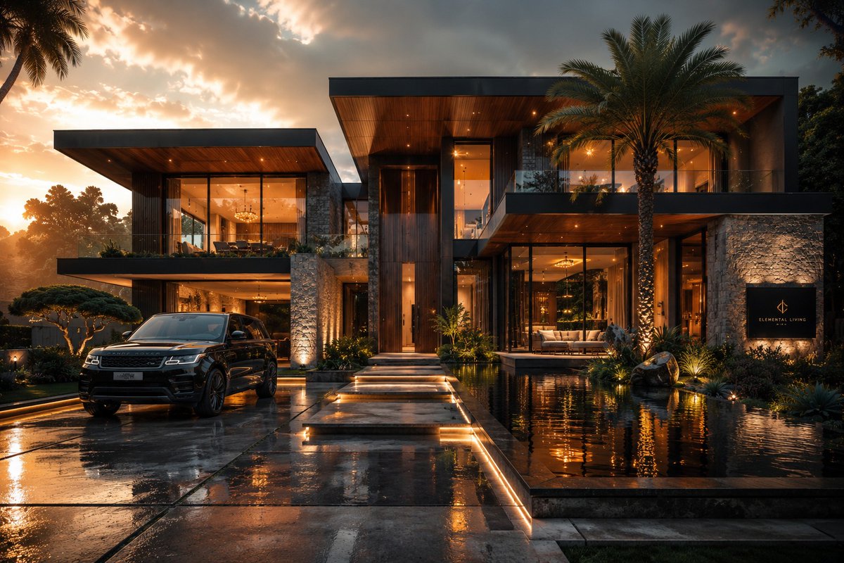 Cinematic Architectural House Exterior 案例图