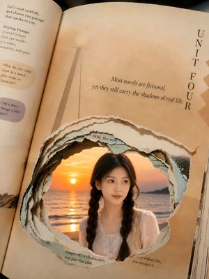 Torn Book Portal Portrait