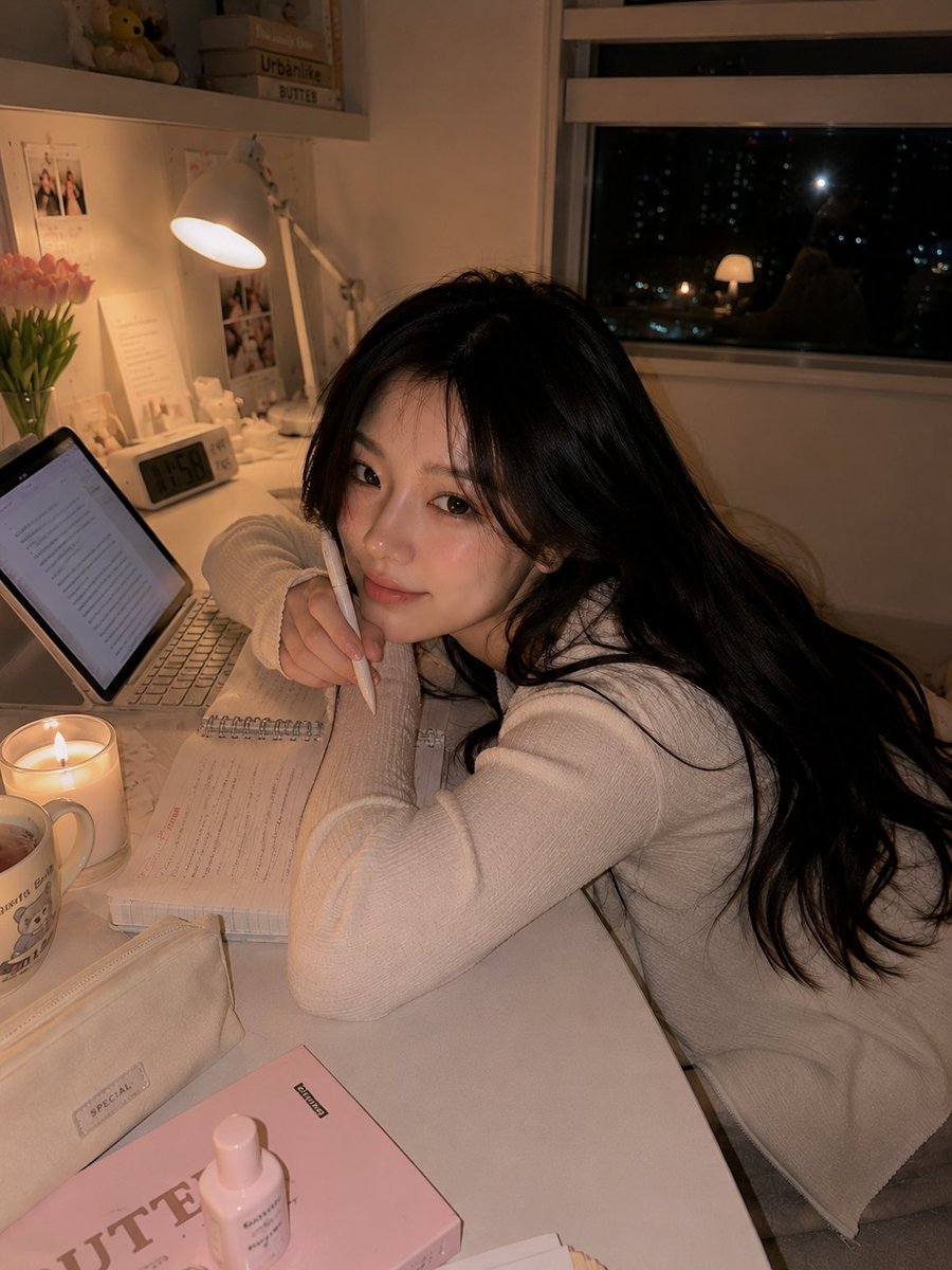 Cozy Study Room Night Portrait example 3