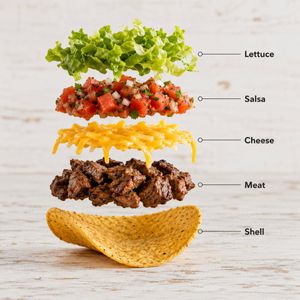 Exploded Food Infographic Composition