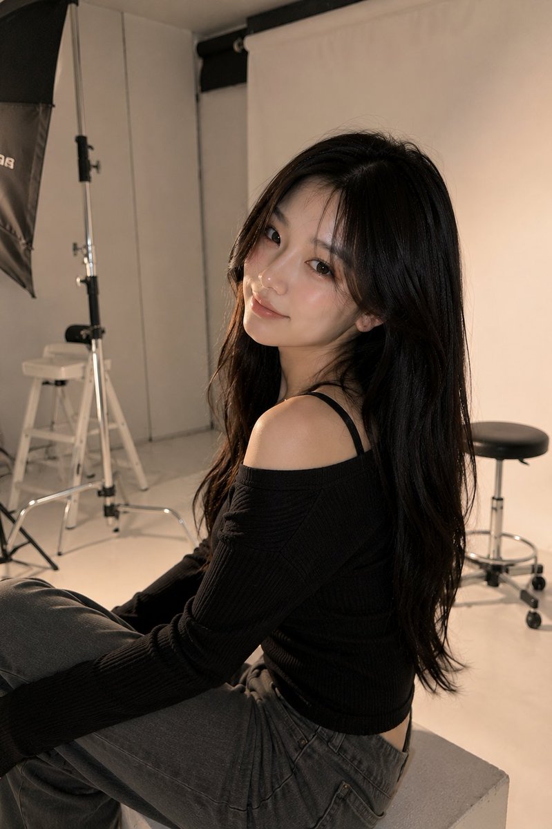 Ultra-Realistic Studio Fashion Portrait example 2
