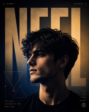 A24 Style Brutalist Portrait Poster