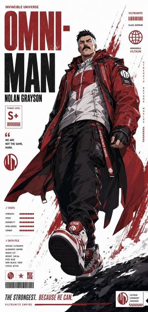 Futuristic Anime Superhero Techwear Poster