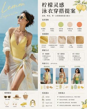 Lemon-Inspired Swimwear Fashion Proposal