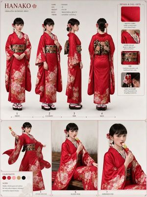 Japanese Kimono Character Sheet