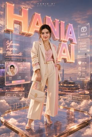 Instagram Luxury Holographic Fashion Poster