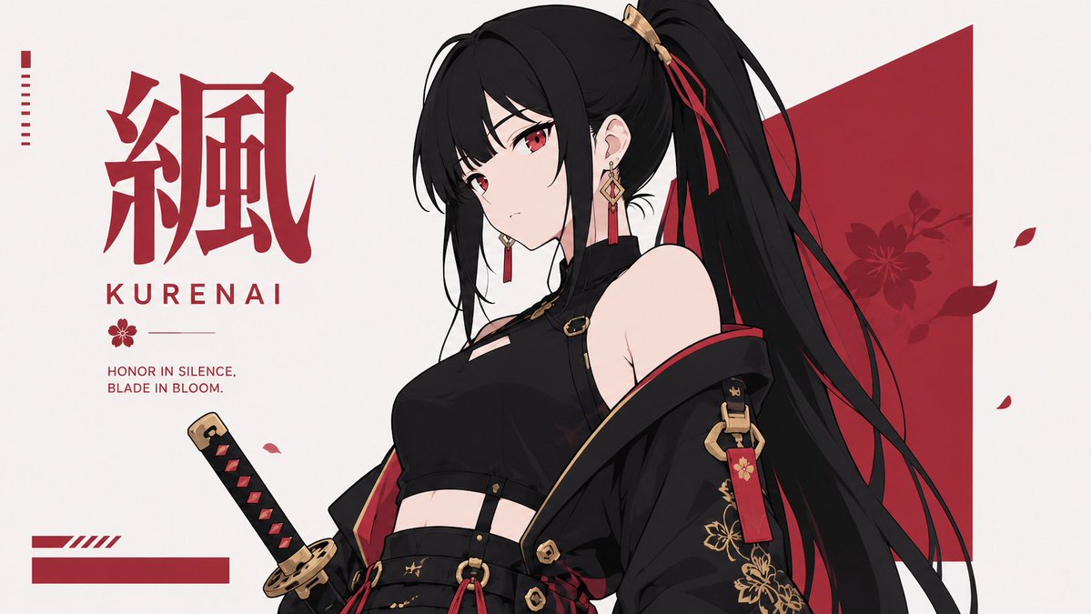 Kurenai Flat Anime Poster